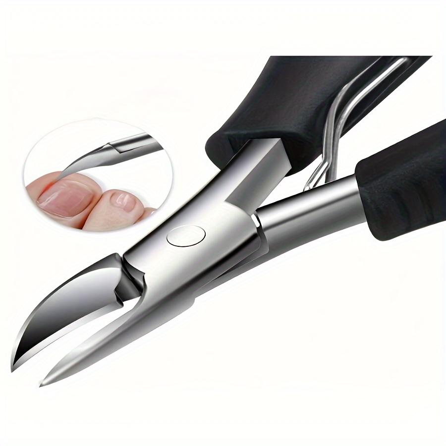 Professional Precision Nail Clippers for Thick & Ingrown Toenails Stainless Steel Cutters with Dead Skin Remover, Ergonomic Design