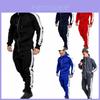 Premium 2pcs Mens Tracksuit Set With Zip Hooded Coat And Comfortable Joggers