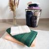 Bath towel 50x90 with natural bamboo fiber, coffee color