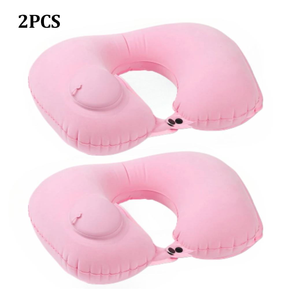 2pcs Inflatable Neck Pillow for Traveling Blow Up Neck Pillows for Air Travel Travel Pillows Inflatable U-shaped Pillow