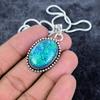 Blue Triplet Opal Gemstone 925 Sterling Silver Jewelry Pendant 1.69" M-2910