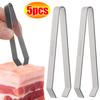 5/1Pcs Stainless Steel Fish Bone Tweezers Kitchen Chef Plucking Clamp Chicken Feather Clip Puller Remover Tongs Kitchen Tools