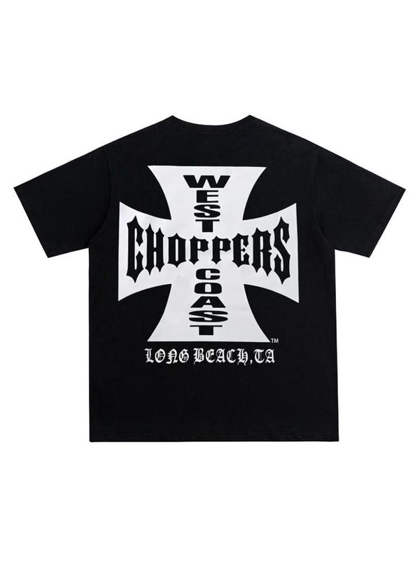 

Унисекс футболка с принтом букв и креста, с круглым вырезом XXXL