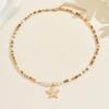 Metal Charm Choker Boho Clavicle Chain Exquisite Starfish shells Necklace