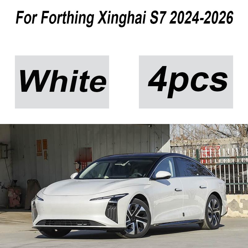 Painted For Forthing Xinghai S7 Accessories 2024-2026 4PCS Front Muds Splash Guards Rear Mud Flaps Fender Flares Car Accessories белый