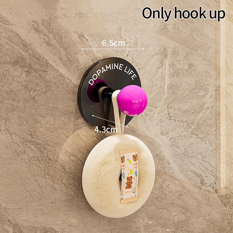 Adhesive Wall Hook Dopamine Adhesive Hooks Durable Simple Stable Wall Hook Bathroom Storage Accessories Room Door Coat Hooks