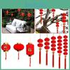 Elegant 2022 Cny Red Lanterns Chinese New Lunar Year Spring Festival Hanging Decoration