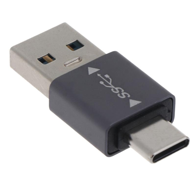 

Адаптер USB 3.0 (тато) до Type C (тато) 10 Гбіт/с Супершвидкісний Адаптер для Синхронізації Даних Заряджання Конвертер для Ноутбуків 1