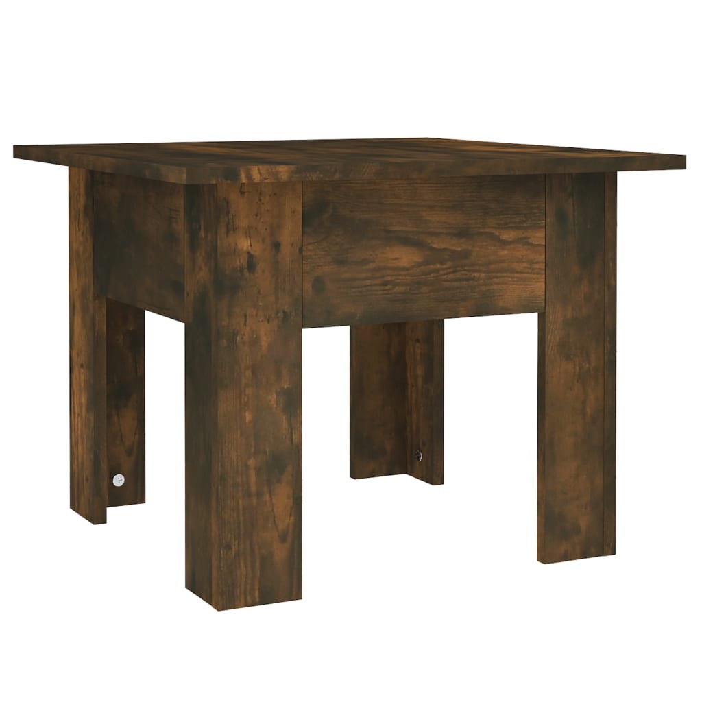 Coffee Table Smoked Oak 55x55x42 cm Wood Based Material