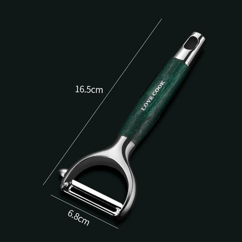 Stainless Steel Peeler,Ultra Sharp Vegetable Peeler Wooden Handle Peeler For Potatoes Carrot Grater Kitchen Accessories