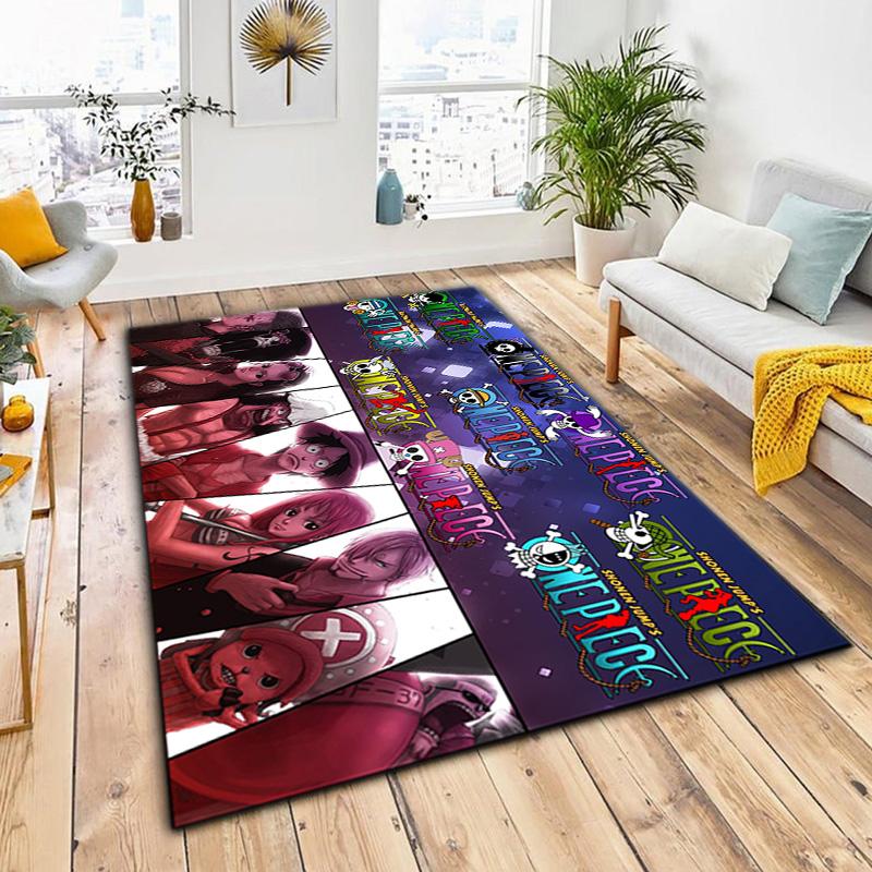 Starring the Japanese Cartoon ONE PIECE Monkey D. Luffy Carpet Is Suitable for Living Room and Bedroom Doormats Office Balcony Decorative Carpet V11