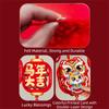 Red Color Blessing Character Pendant 3D Design New Year Ornament  Holiday Atmosphere
