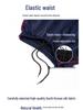Unisex Dark Blue School Trousers with Thin Red Stripes, Loose Straight Leg, Summer Thin Style, Perfect for Spring/Autumn Sports.