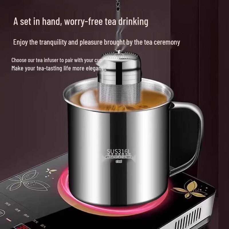 Yi Pan 304 Stainless Steel Cup with Lid