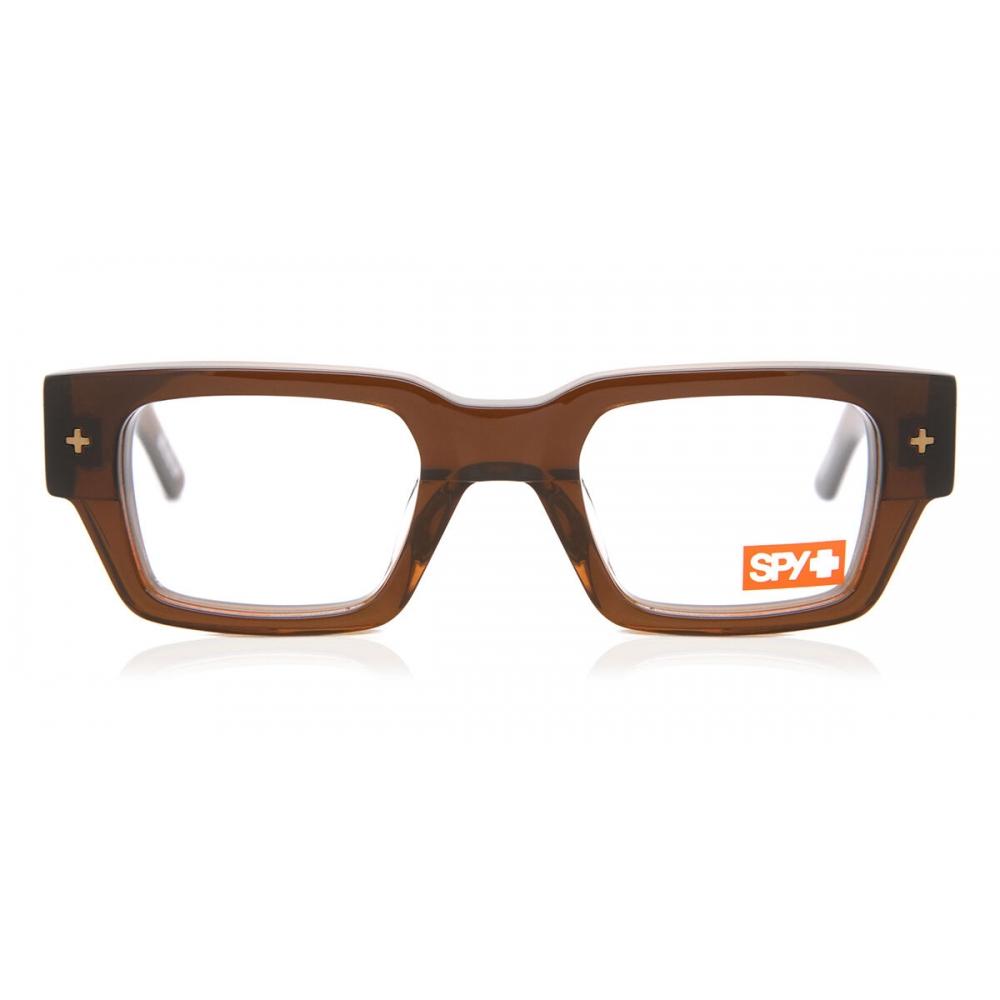 Spy Unisex Eyeglasses Oslind Transparent Java Brown/50-24-145