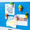 6/12Pcs Cartoon Potted Plants Refrigerator Magnet 3D Resin Succulents Fridge Magnet Memo Notes Photo Holder Home Kitchen Office Decoration