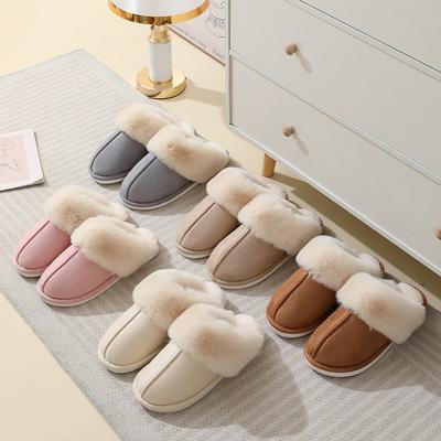 Winter Home Men and Women Slippers Couple Indoor and Outdoor Warm Slippers Cotton Slippers