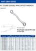 US LICOTA 45° Offset Double Hex S-Type Wrench Set (AWT-DBM1011~19)