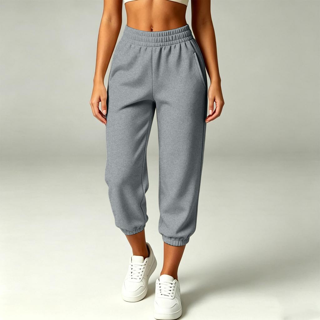 Women's Fashion Casual Color Sweatpants with Pockets for Everyday Wear