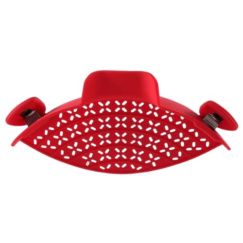 Silicone Colander Clip Strainer, Food Filter, Pot/Pot/Frying Pan Snap Strainer, Clip-on Pot Strainer, Heat-Resistant Bowl, Rice Washing Bowl, Cookware