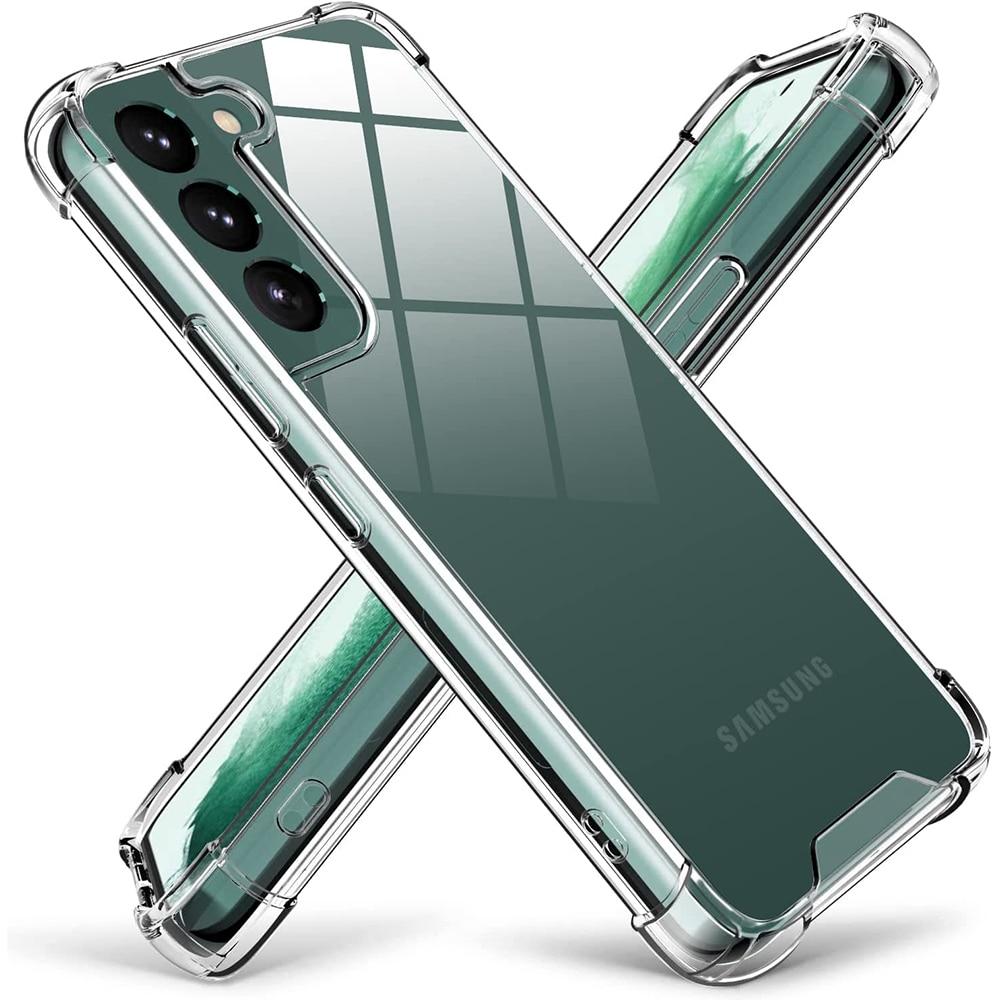 

Гибридный прозрачный жесткий чехол для Samsung Galaxy S22 S21 S20 Fe S10 Note 10 Plus 20 Ultra S10E, силиконовый мягкий бампер, жесткая задняя крышка из ПК