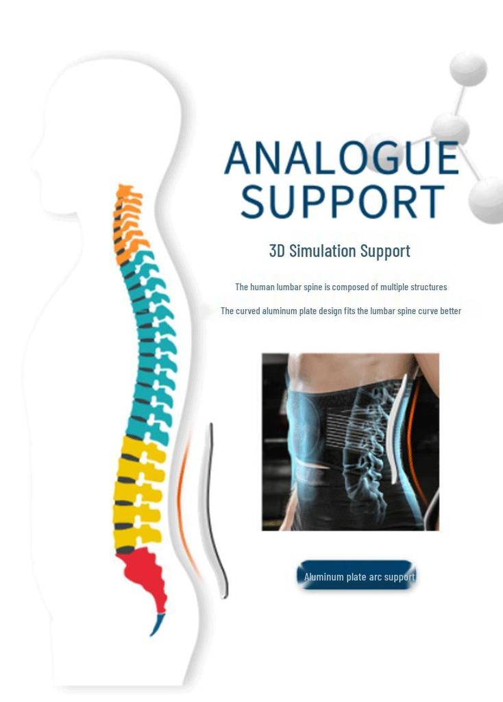 Nylon Lumbar Support Belt for Sports, Fitness, and Lumbar Protection