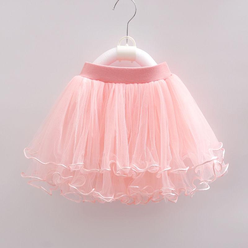 Girls' Half Skirt Versatile Baby Children's Fluffy Gauze Skirt Princess Dance Short Skirt Summer