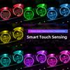 LDEPG1 Car Coasters USB Charging Anti-slip Cup Pad Seven-color LED Auto Interior Ambient Light For Tesla Model 3 Y S X Cybertruck Coil