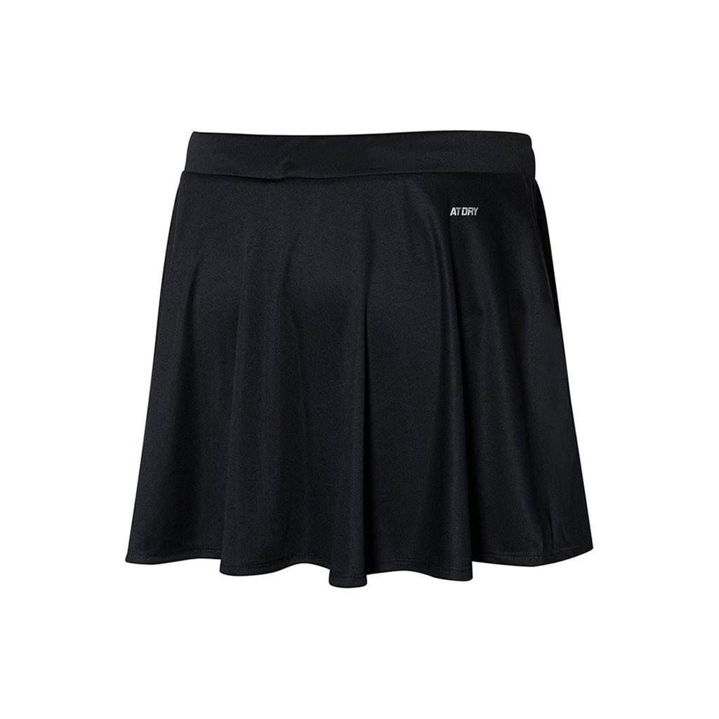 Li Ning Badminton Series Sports Quick-Dry Sweat-Wicking Breathable Running Skirt Women Skirts Black ASKR022-1