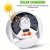 Solar Camping Light Portable USB Rechargeable LED Lantern Outdoor Hanging Work Light with Solar Charging Hook,Fishing Emergency