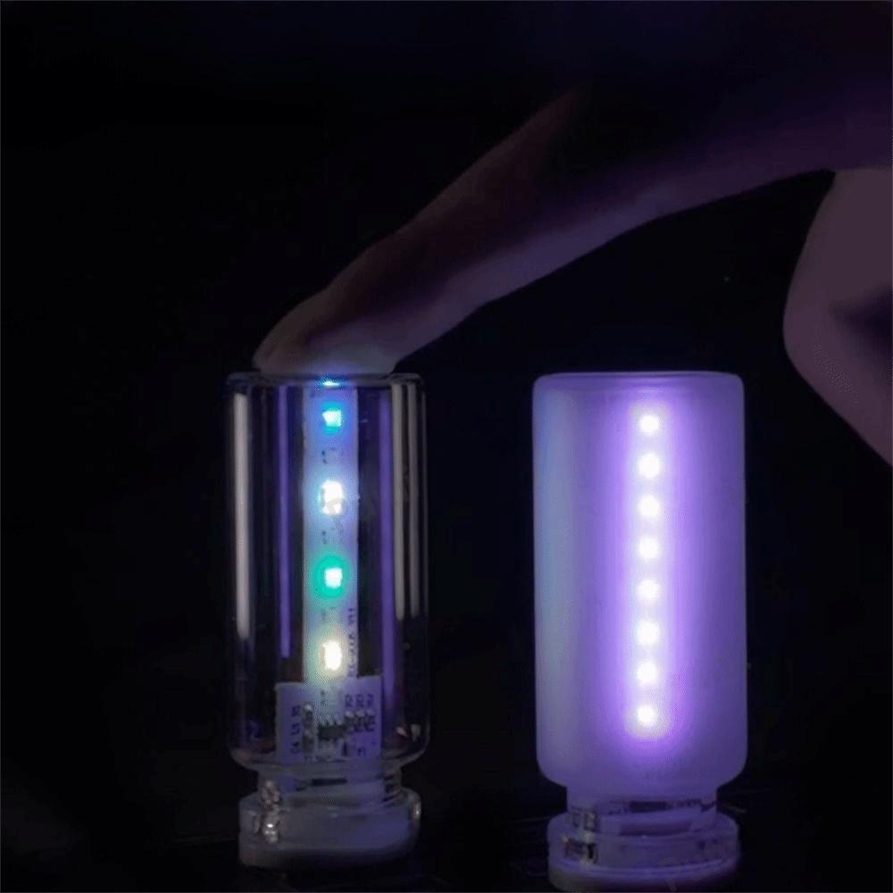 Klar/Mattiertes Glas Auto Atmosphärenlampe Touch-Steuerung LED Glühbirne Schlafzimmerdeko