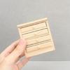 Natural Wood Dollhouses Kitchen Cabinet Miniature Furniture Model Figurine For Realistic Scene Display Arrangement
