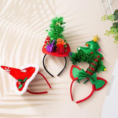 Child's Christmas Bell Antler Headband Hair Accessory