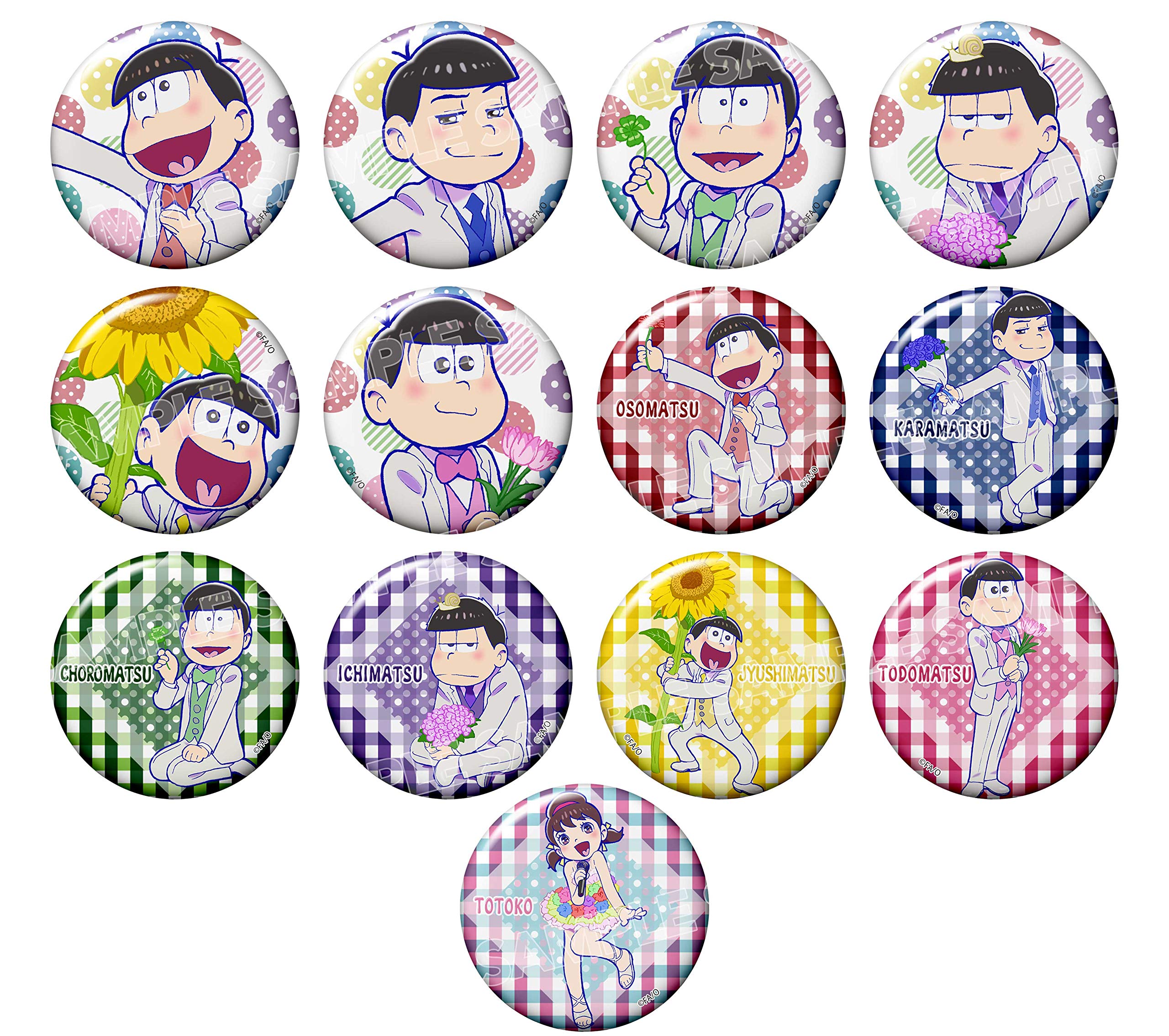 

Best Trading Badges Box Product 1 Box 13 13 Types in Total Osomatsu-san Tonight s = Badges,