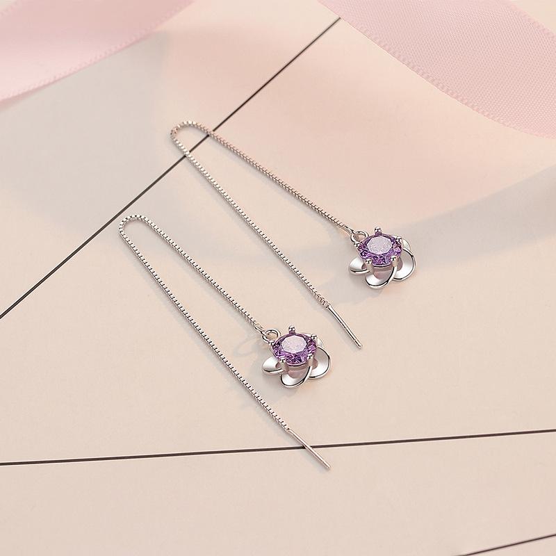 Lindon Kupferlegierung Zirkon Ohrringe Tropfen Ohrringe für Frauen Hochzeit Party Geschenke