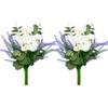 Artificial Flower 13.77Inch Realistic Flower Arrangement Bouquets for Home Vase Decoration Wedding Table Centerpieces