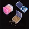 Transparent Plastic Box, Packaging Box, Female Jewelry Portable Handheld Diy Handmade Material Desktop Storage Set Box