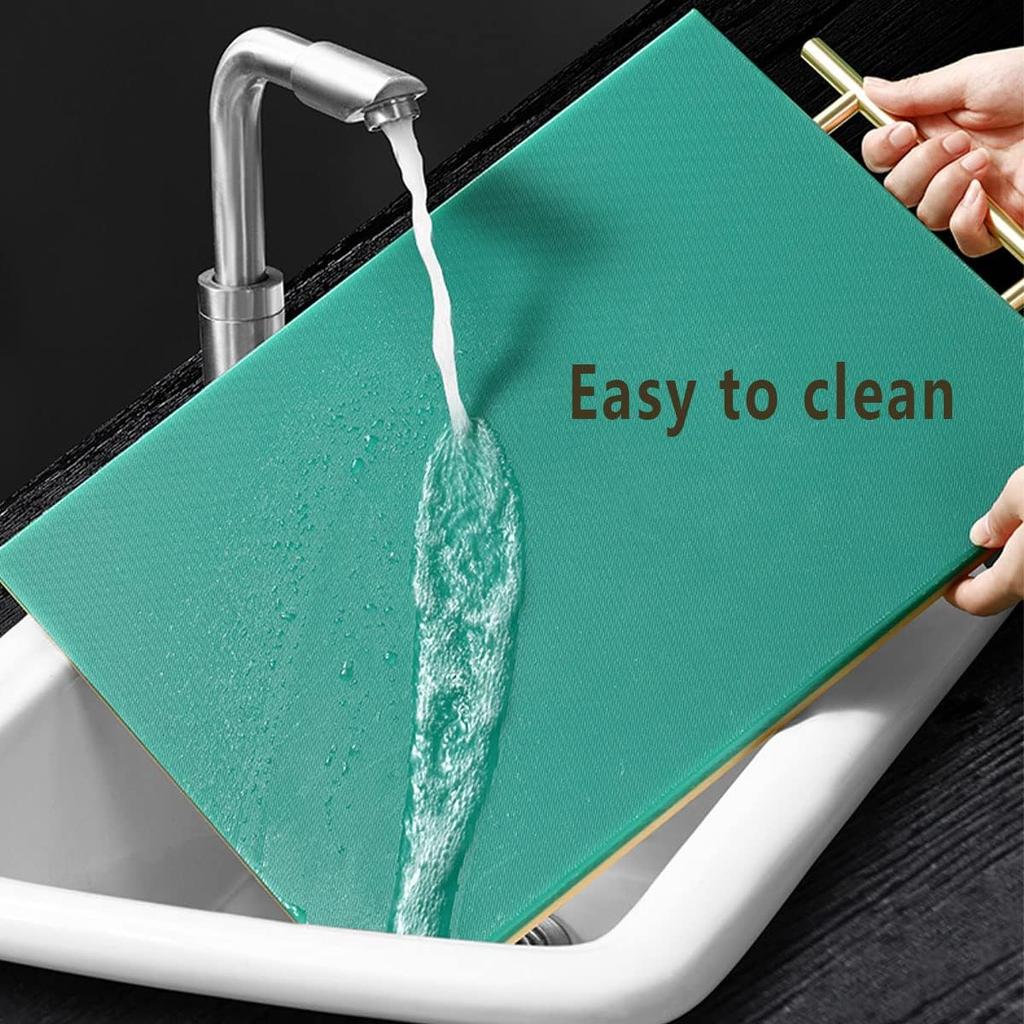 High-grade Durable Two-color Cutting Board, Food-grade PE Material, Steel Carrying Handle, Cutting Vegetables, Fruits, Raw Food, Cooked Food