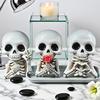 Skull Car Vent Clips Air Freshener Spooky Skeleton Halloween Auto Decor Long-Lasting Vent Clips Skull Air Freshener For Interior
