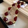 Elegant Summer Acrylic Beaded Necklace: Fashionable Round Clavicle Chain Jewelry
