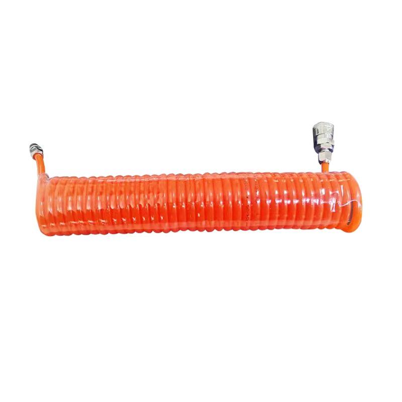 8mm High-Pressure Spiral Air Hose with Quick Connect for Air Compressors (5*8)
