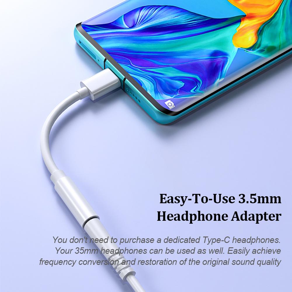 Xiaomi Type C To 3.5mm Jack Audio Adapter Lighting To 3.5 Headphone Aux Cable For IOS iPhone 17 16 15 14 Samsung Connector Accessories