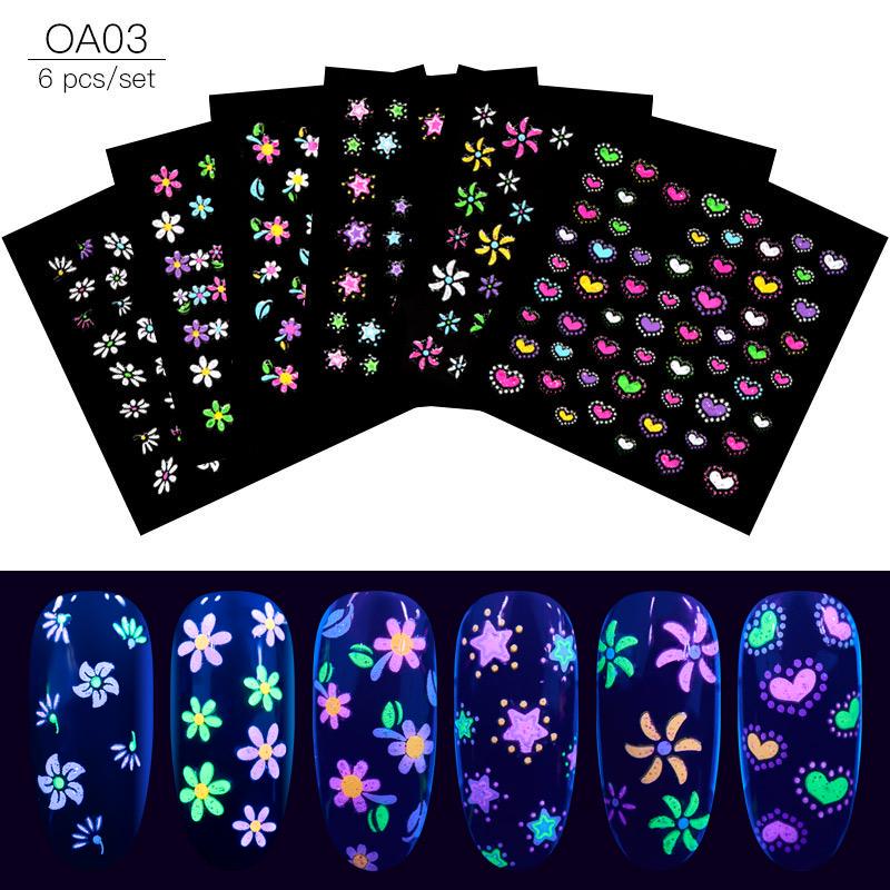 Nail Water Transfer Sticker Linear Flower Pattern Nail Art Decorations Slider For Nail Manicure