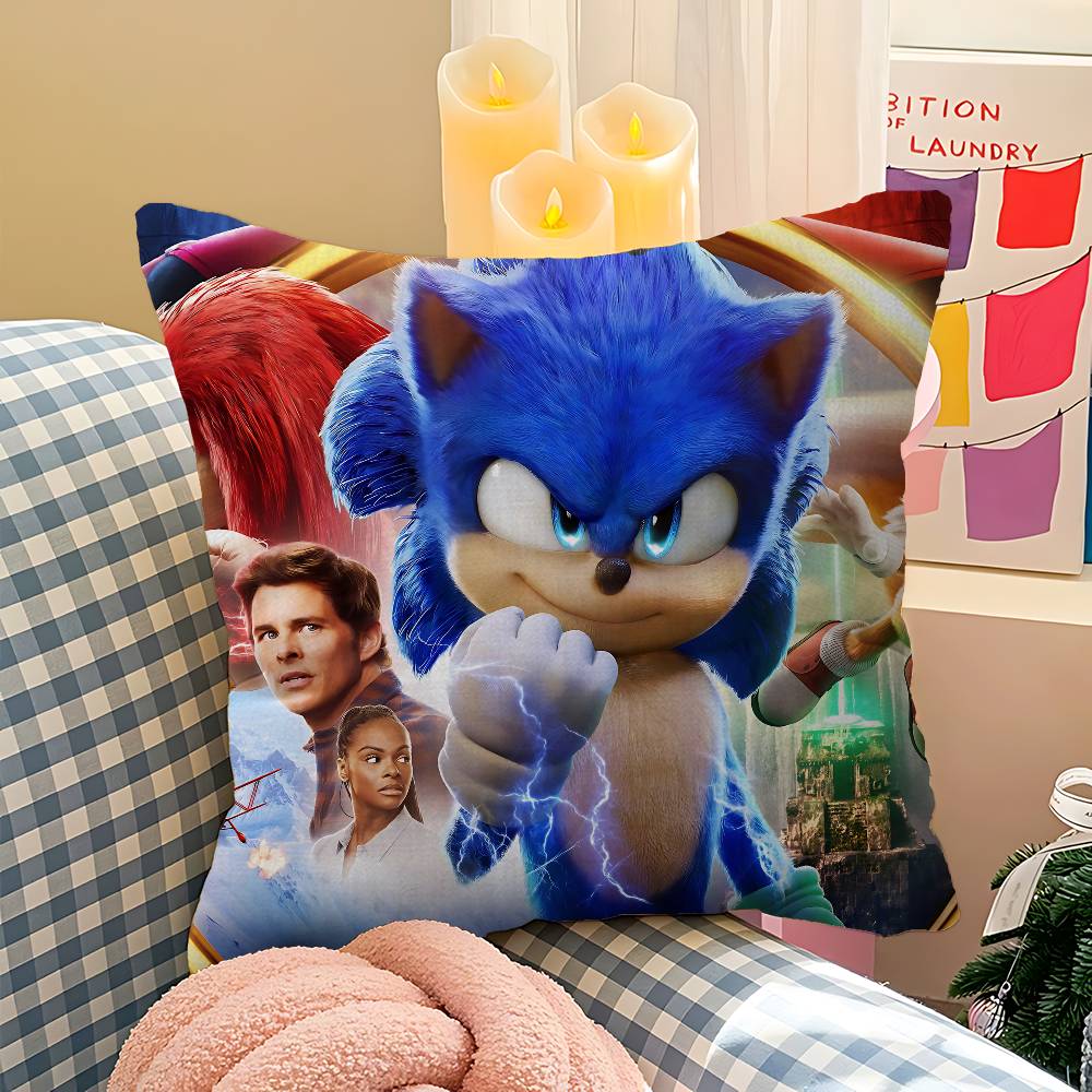 Cartoon S-Sonics Maple Design Cushion Cover Happy Autumn Harvest decor Holiday Decorati Pillow Cover