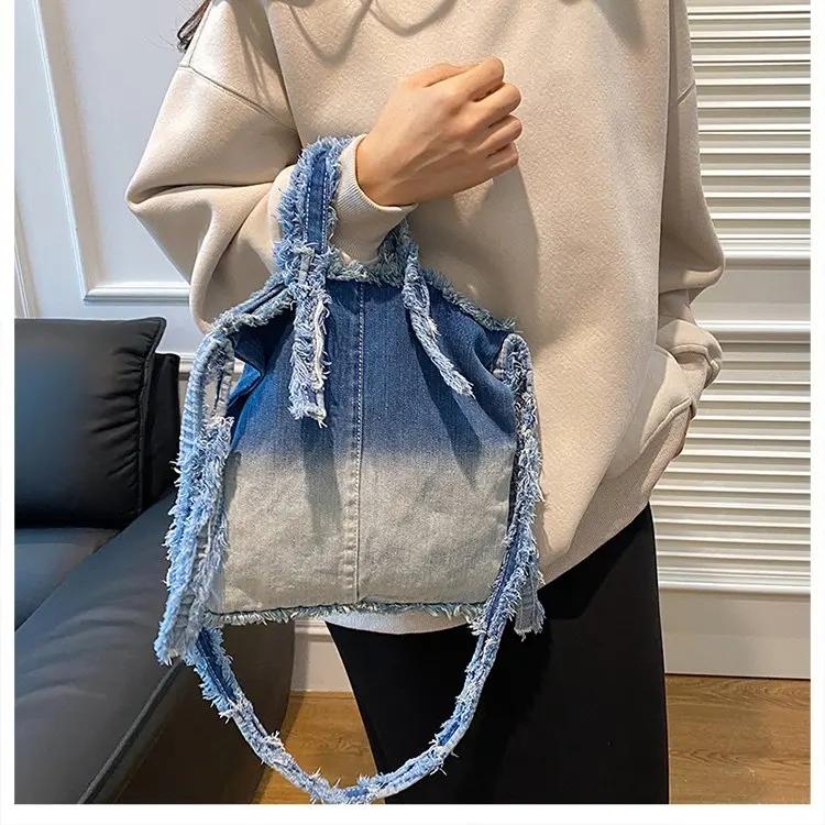 

Сумка через плечо женская большая вместимость мягкая многофункциональная сумка для отдыха через плечо синий