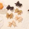 6/10pcs 1.85'' Cute Solid Ribbon Bowknot Hair Clips for Baby Girls Handmade Bows Hairpin Barrette Headwear Kid Hair Accessories