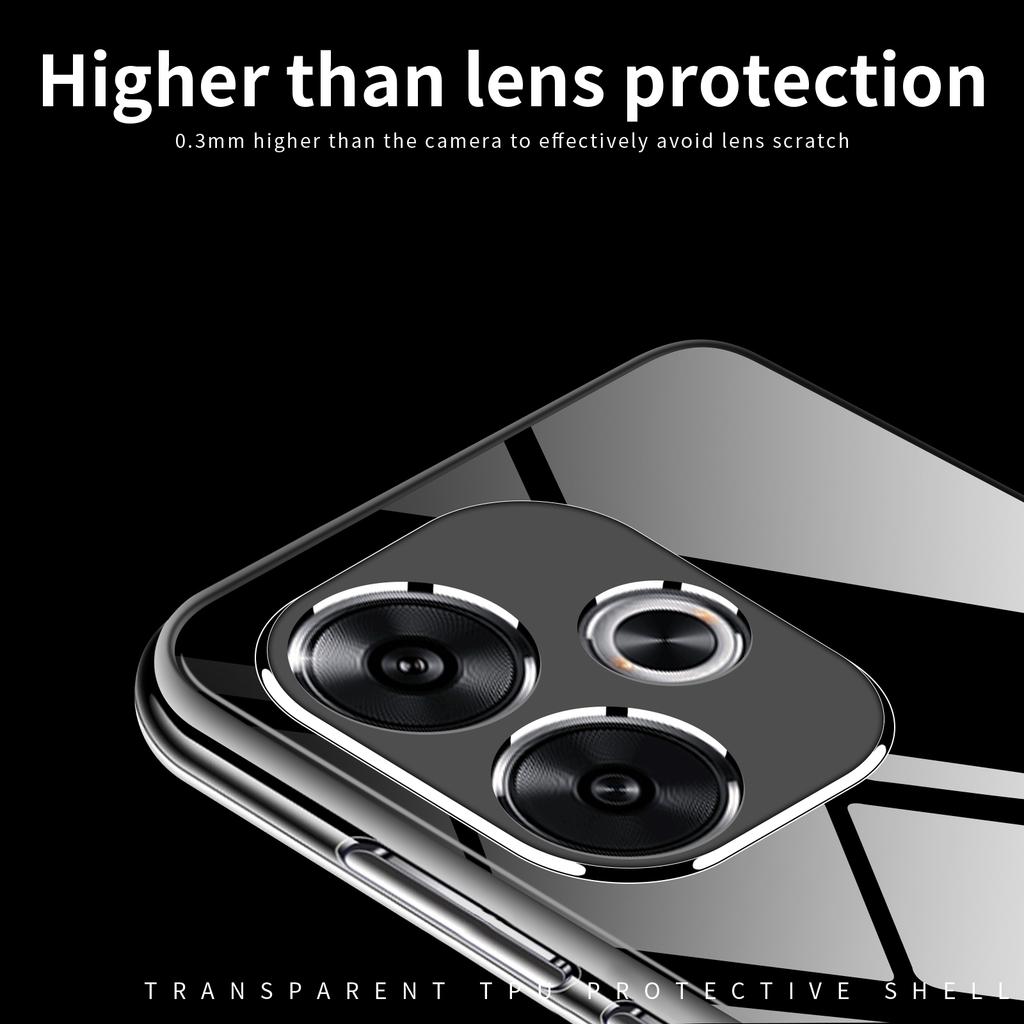MOFI Cell Phone Case for Xiaomi Redmi Turbo 3 5G/Poco F6 5G Super Clear Cover TPU Mobile Phone Shell