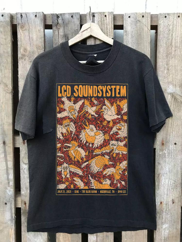 LCD Soundsystem Band Tour Nashville 2025 T Shirt Full Size S-5XL Unisex T-Shirt XXXL