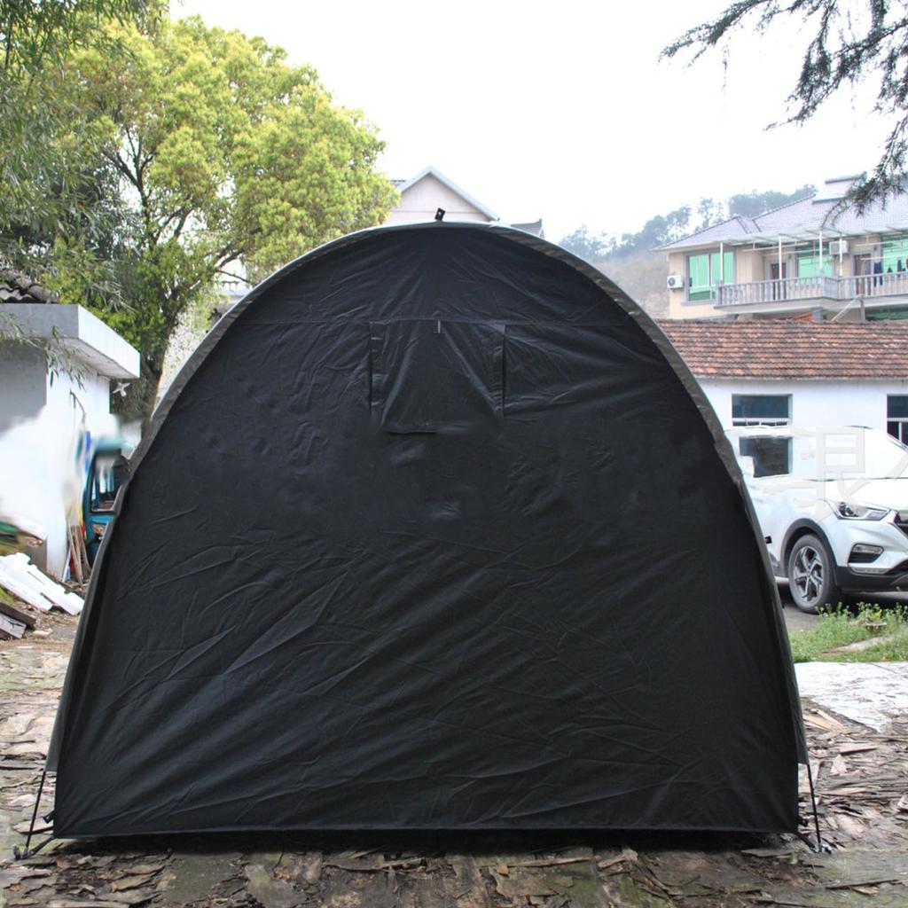 Bike Tent Waterproof Outdoor Storage Shed Cover Black Portable for Camping Hiking Garden