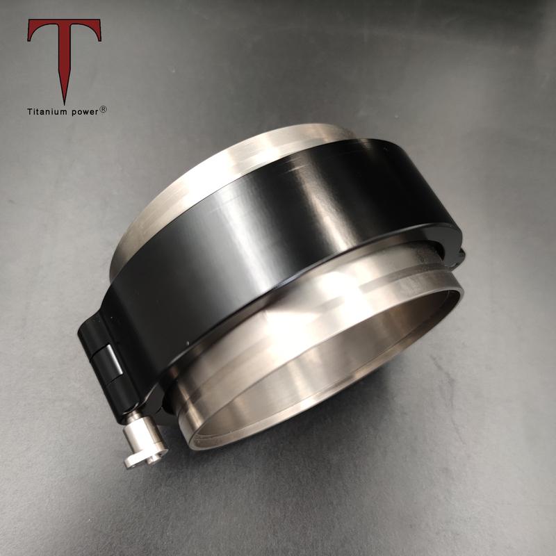 3~4inch Aluminum/Stainless Steel Vanjen Flange Set HD V-band Intercooler Tube Clamp for Cars